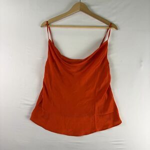 MODA ME COUTURE ANGELINA Satin Cami Top / Camisole - Coral